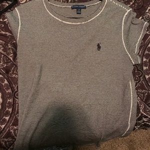 Stripe Polo Tee size:L